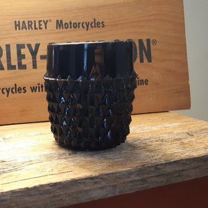 Black Milk Glass Drink Glasses